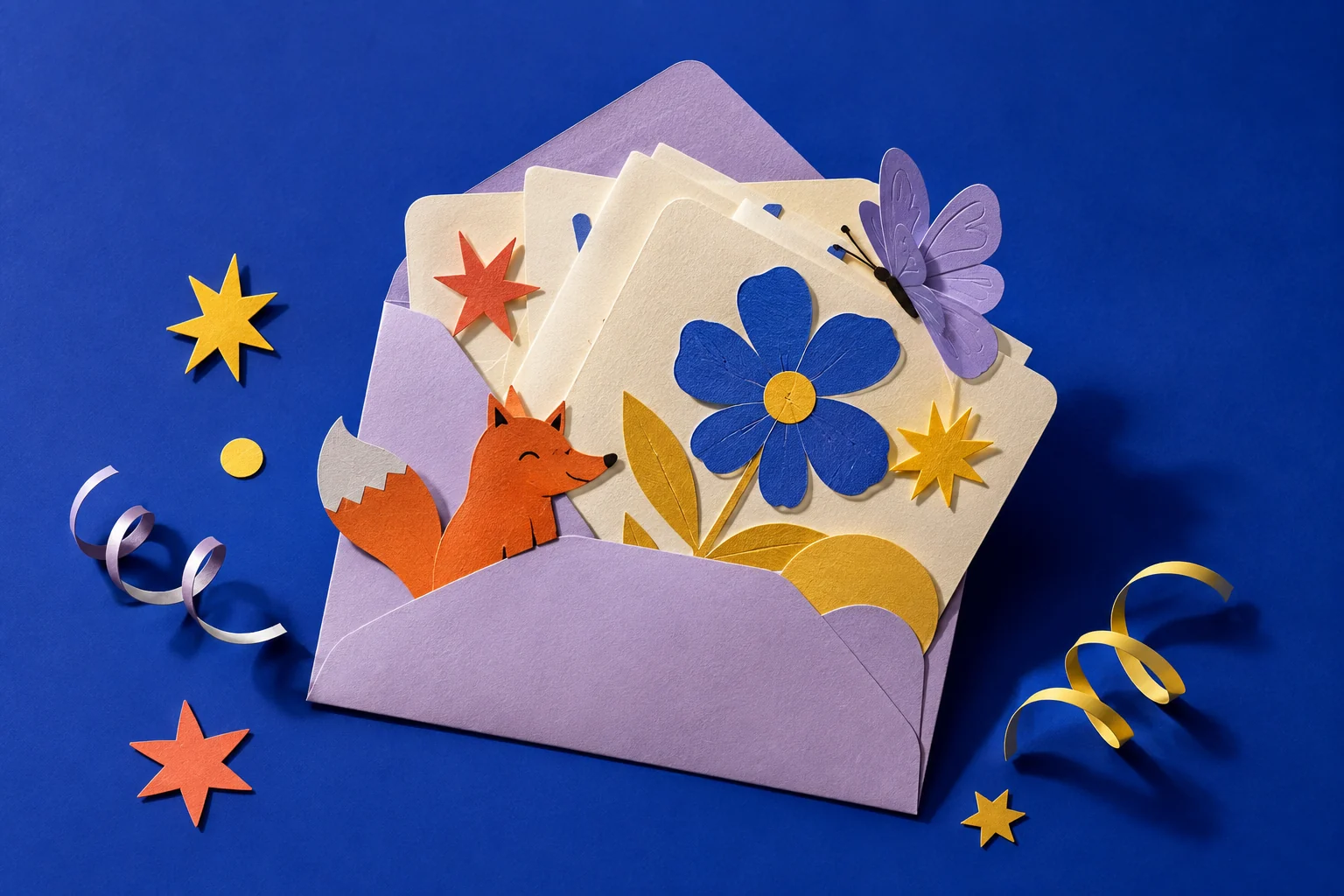 Bokaja Makers Club paper-craft editorial illustration