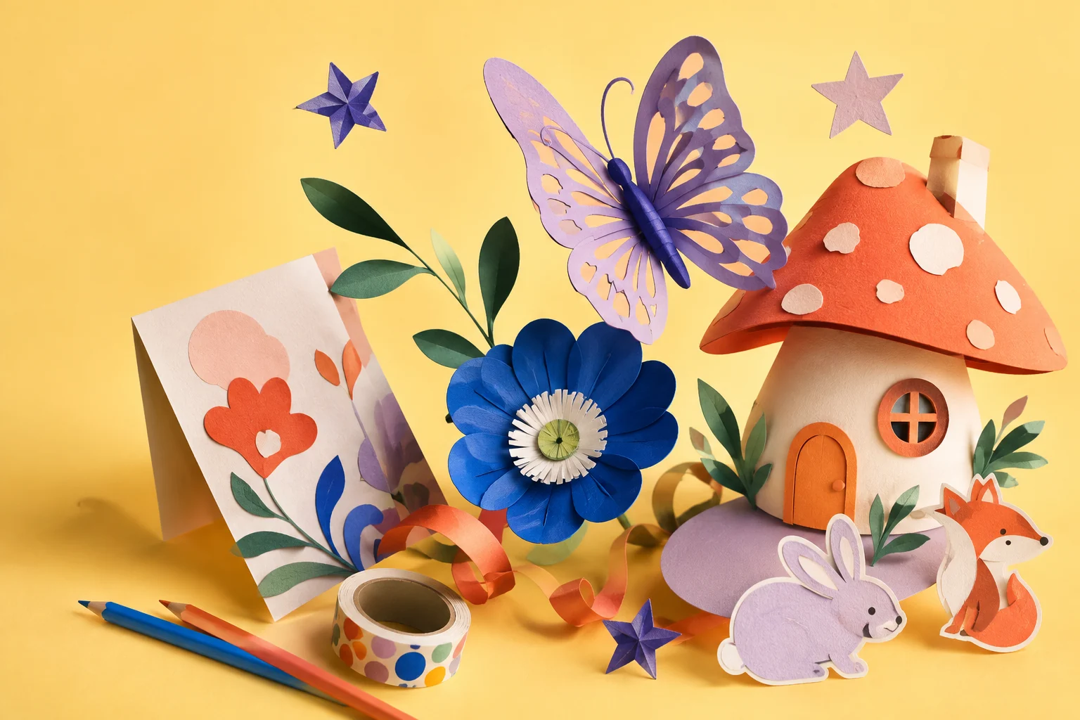 A playful paper-craft world of creative possibilities