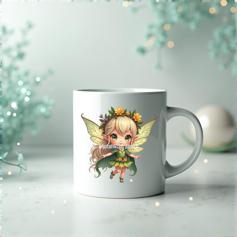 Enchanted Fairy Forest Chibi PNG Bundle image 10