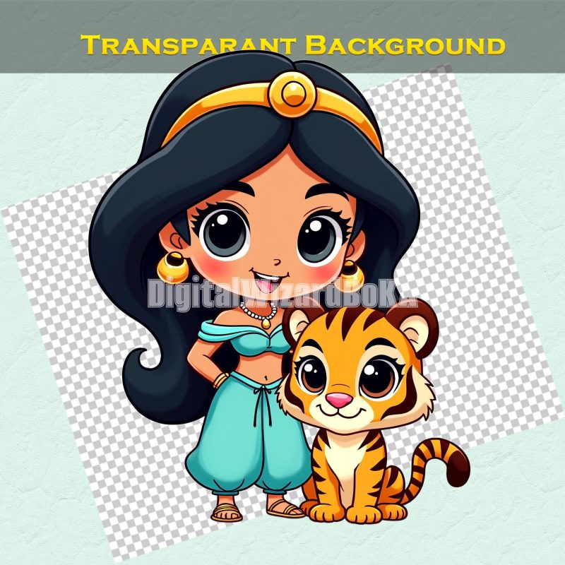 Chibi Cartoon Girl Characters - 334 Cute Princess Clipart Images, Transparent Background PNG image 2