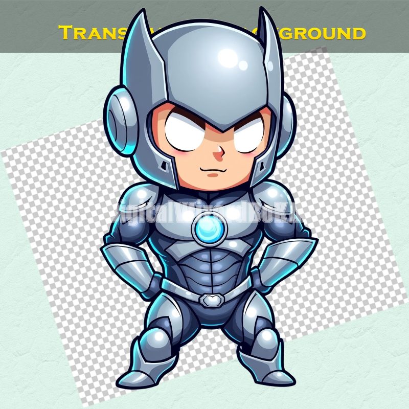 197 Superheroes and Villains Kawaii Clipart - Cute Hero and Villain Characters PNG image 2