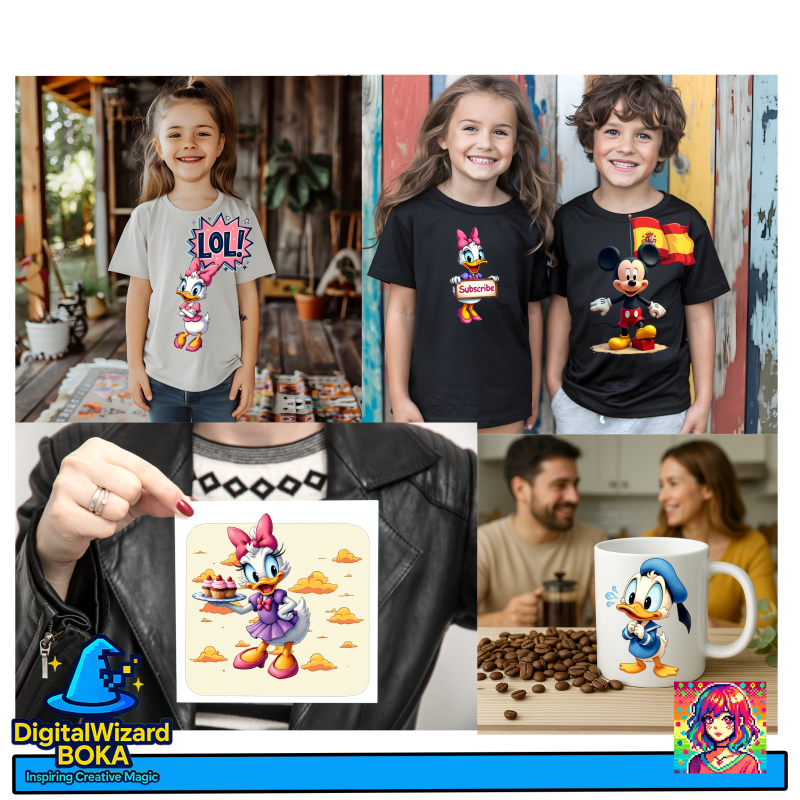 Classic Cartoon Friends Birthday Chibi - 300 PNG image 7
