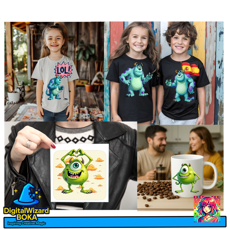 Friendly Monster Birthday Chibi - 600 PNG image 7