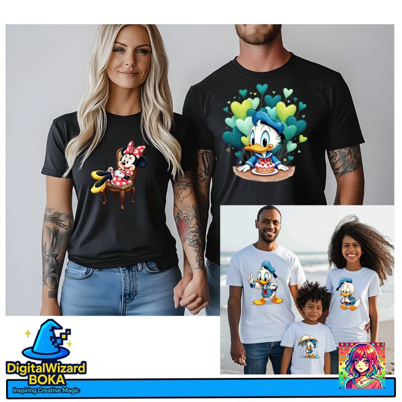 Classic Cartoon Friends Birthday Chibi - 300 PNG image 6