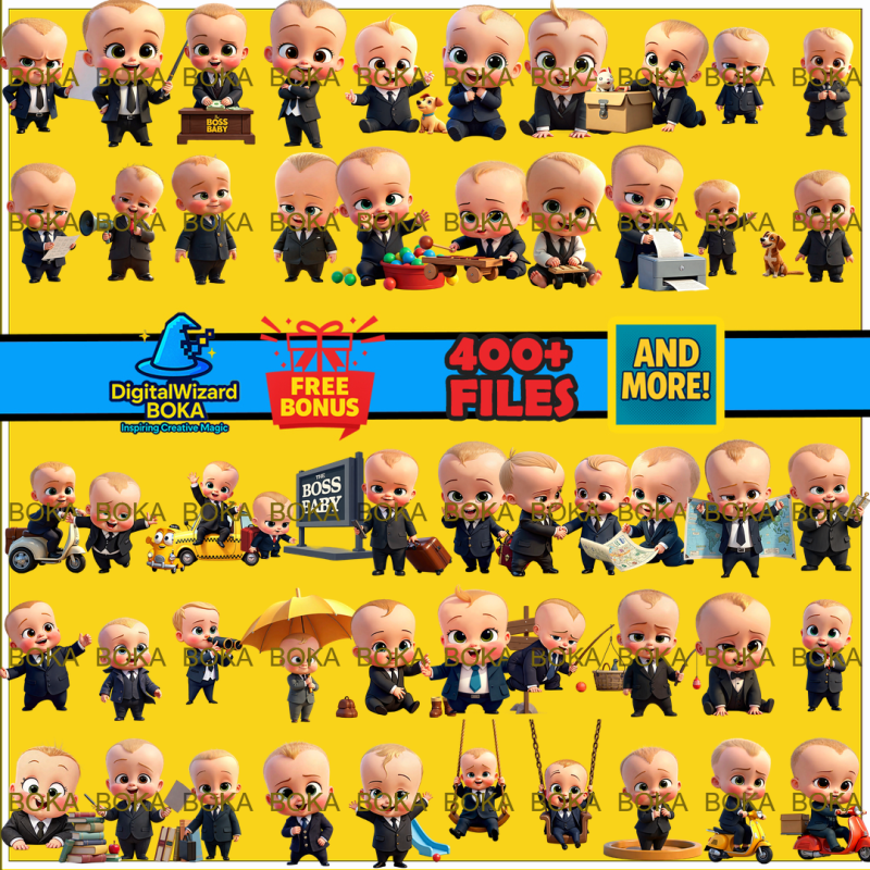 Business Baby Chibi - 350 Transparent PNG Clipart image 9