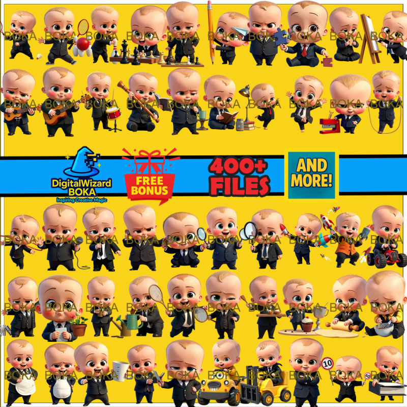 Business Baby Chibi - 350 Transparent PNG Clipart image 11