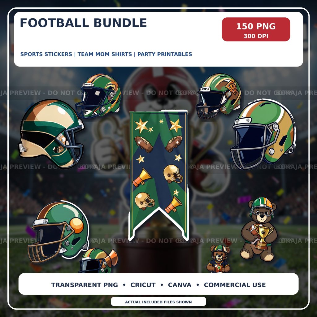 Football PNG Bundle