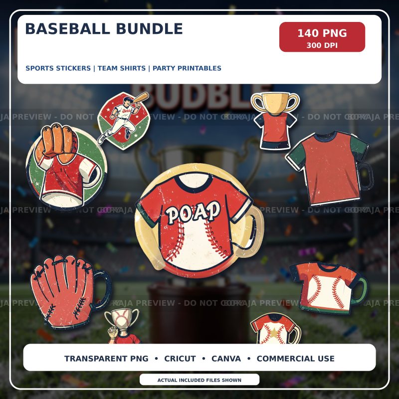 Baseball PNG Bundle preview