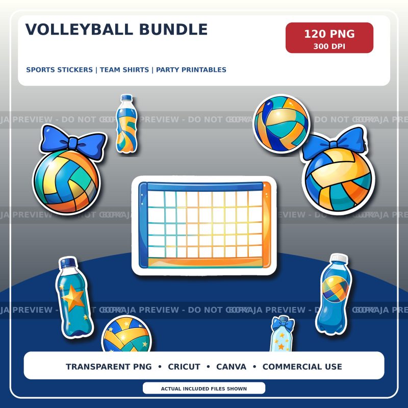 Volleyball PNG Bundle preview