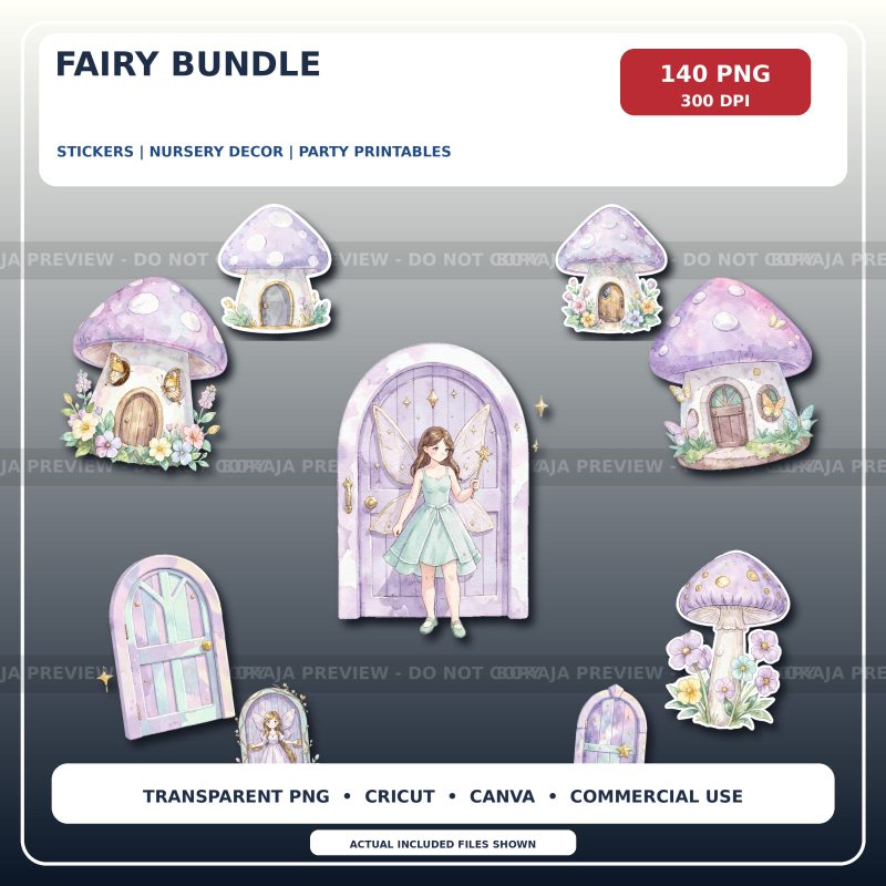 Fairy Clipart Bundle preview