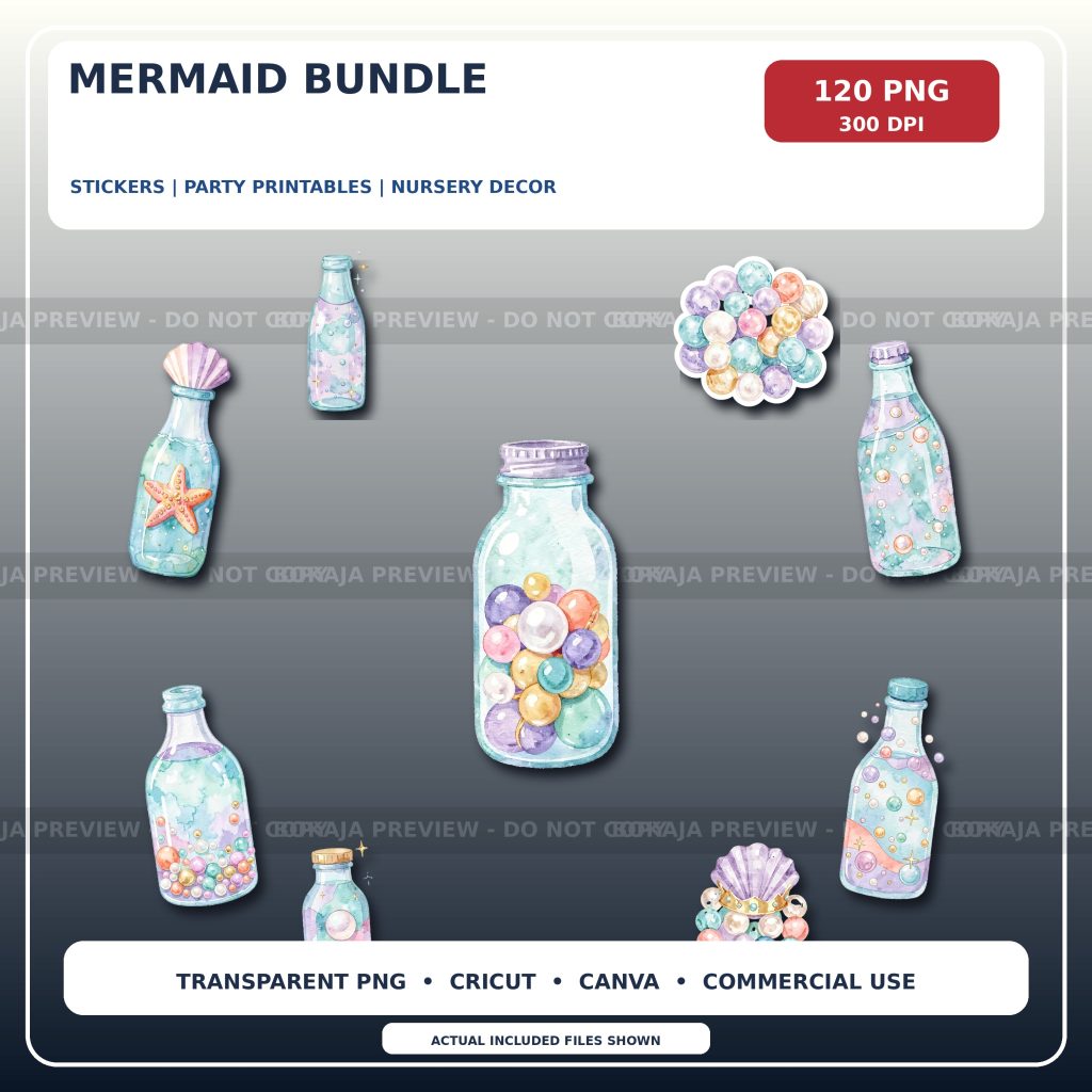 Mermaid Clipart Bundle
