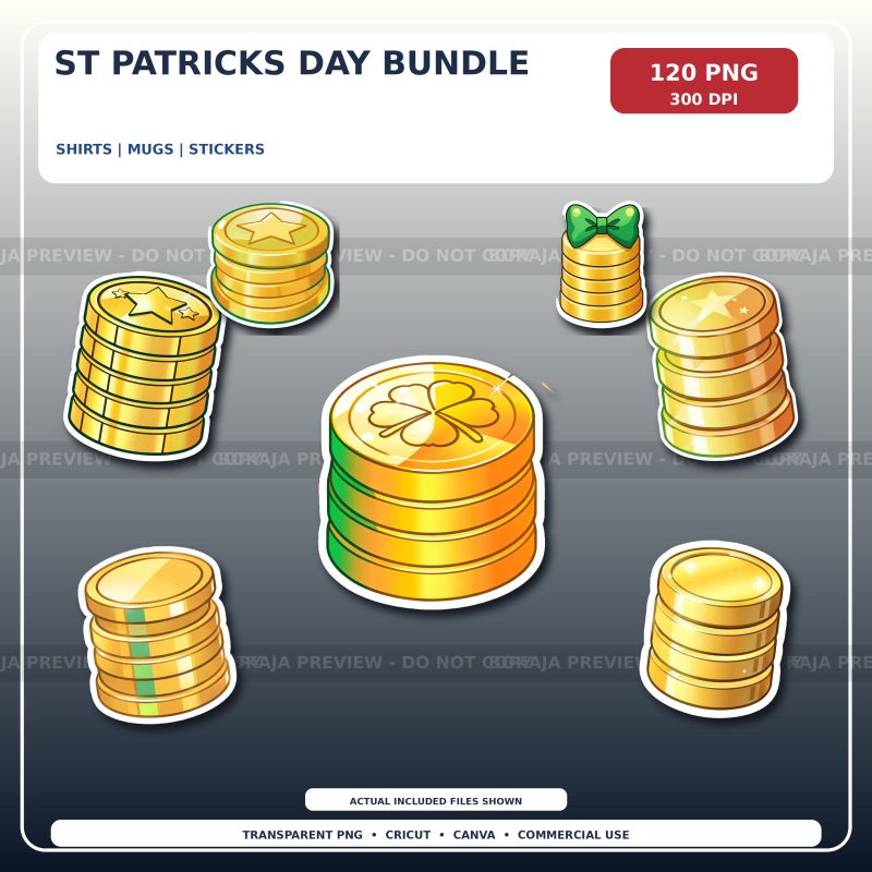 St Patricks Day PNG Bundle preview