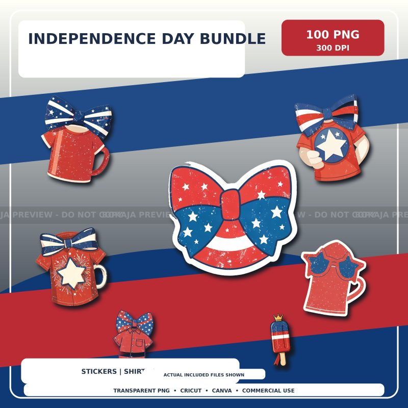 Independence Day PNG Bundle preview