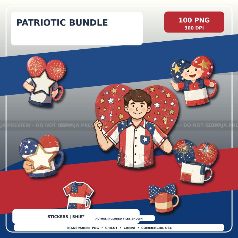 Patriotic PNG Bundle preview