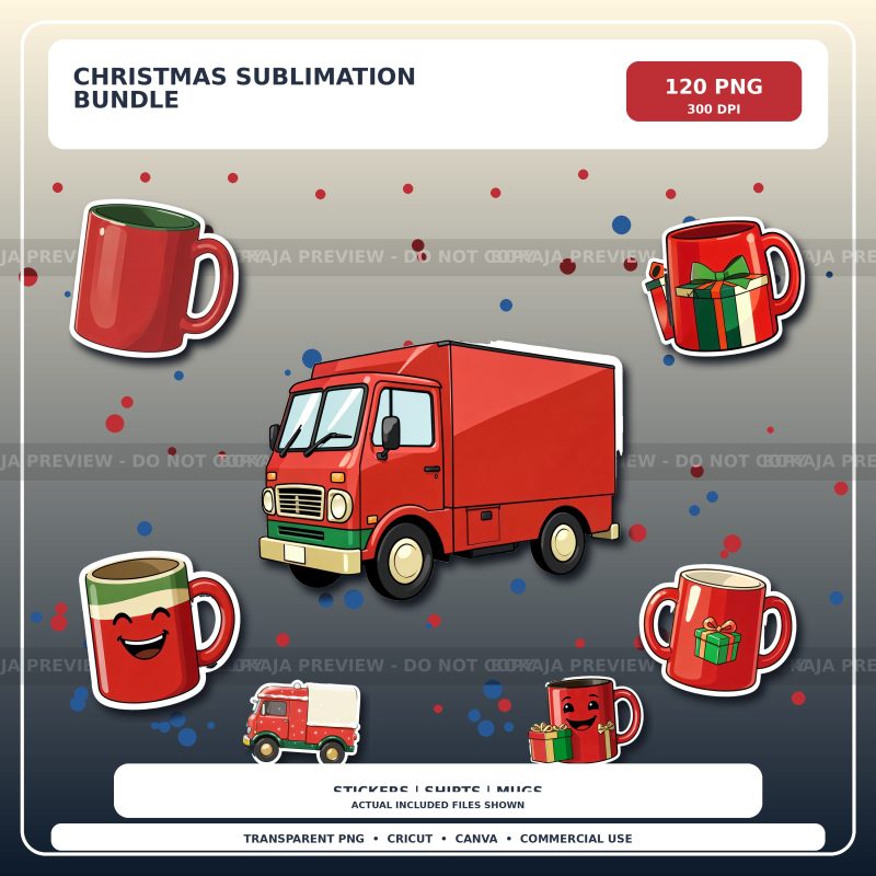 Christmas Sublimation PNG Bundle preview