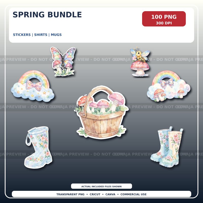 Spring Clipart Bundle preview