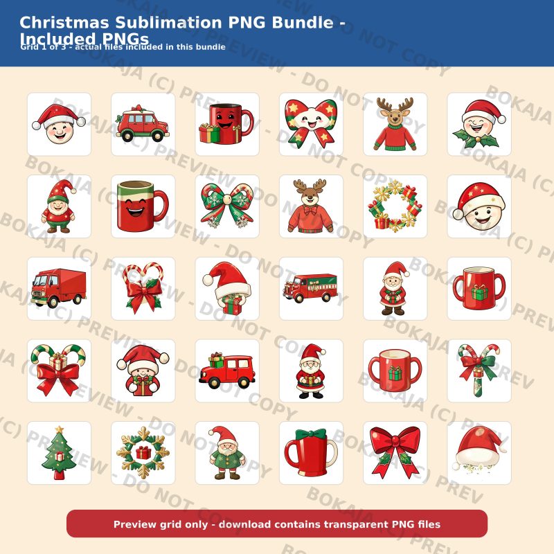 Christmas Sublimation PNG Bundle gallery image 2