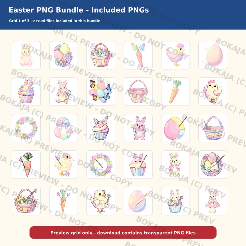 Easter PNG Bundle gallery image 2