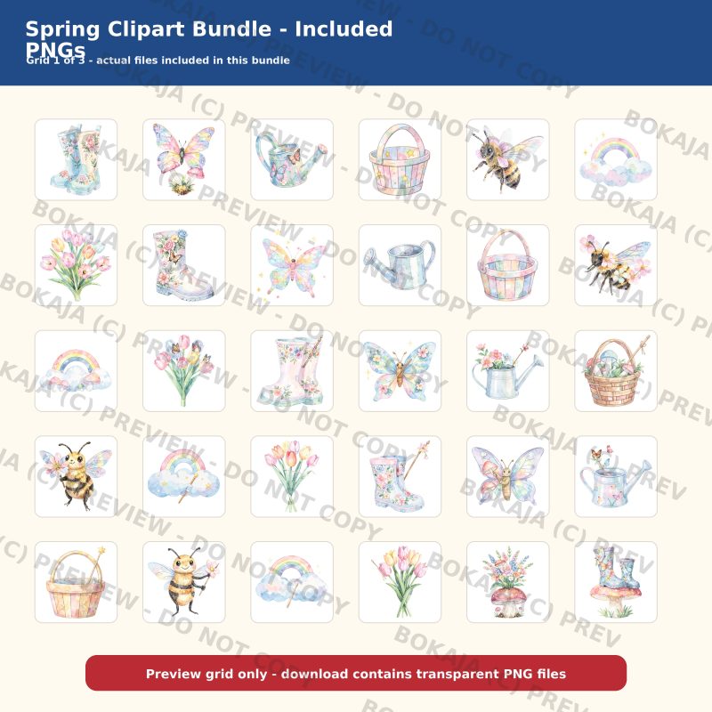 Spring Clipart Bundle gallery image 2