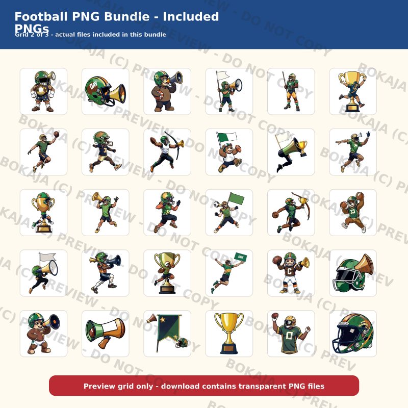Football PNG Bundle image 3