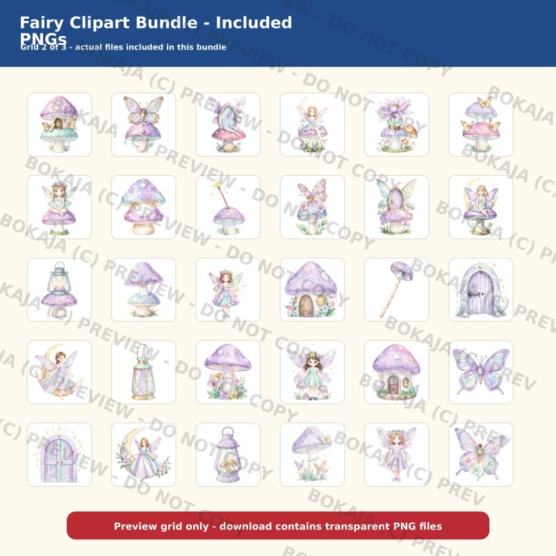 Fairy Clipart Bundle gallery image 3