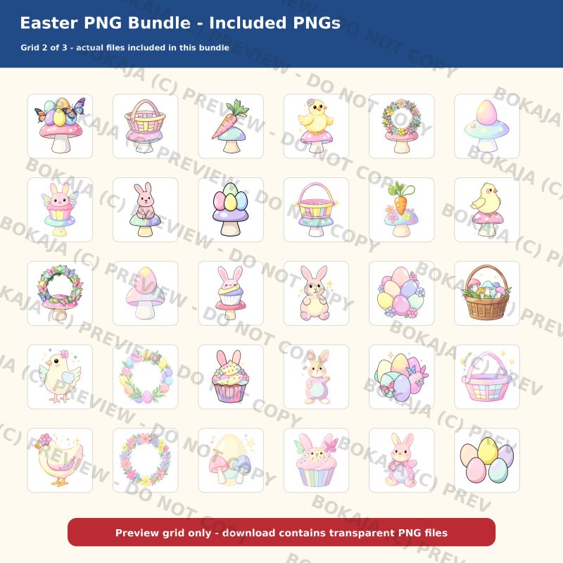Easter PNG Bundle gallery image 3