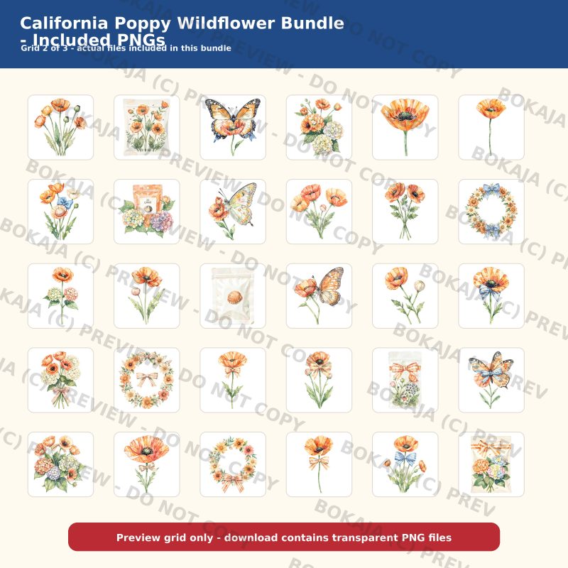 California Poppy Wildflower Bundle gallery image 3