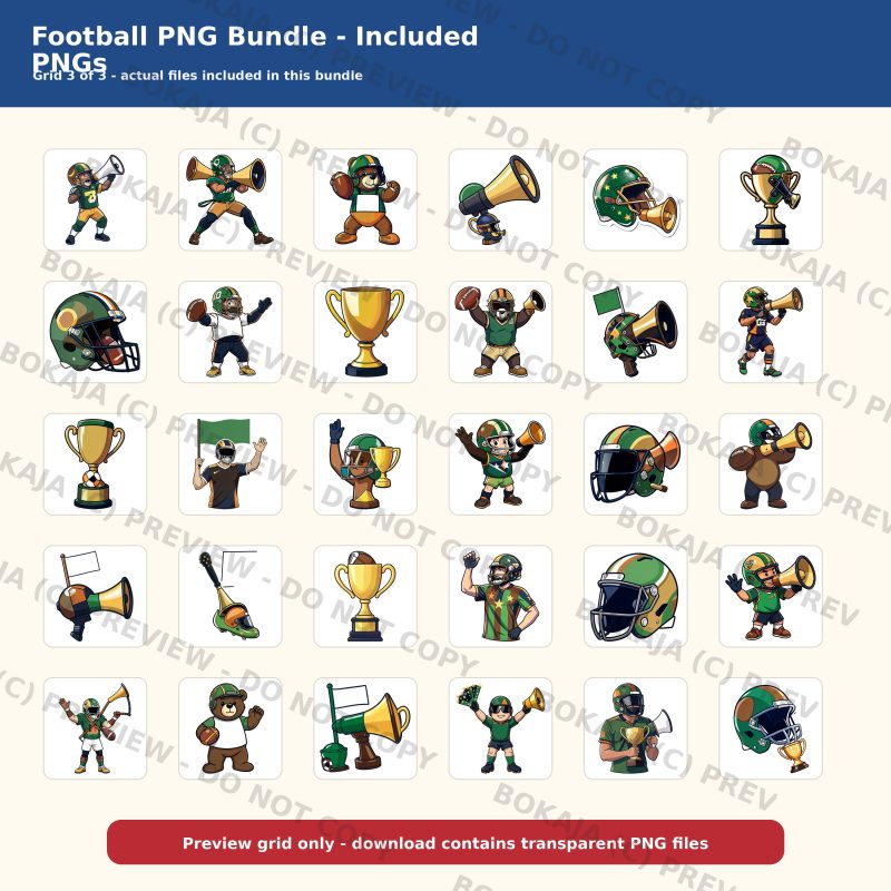 Football PNG Bundle image 4