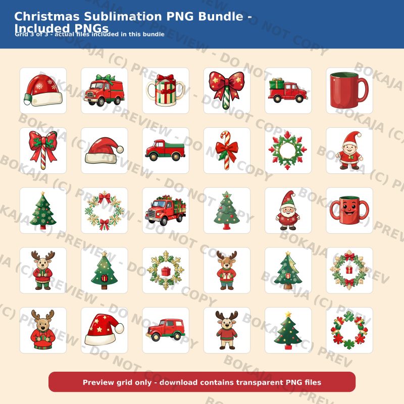 Christmas Sublimation PNG Bundle gallery image 4
