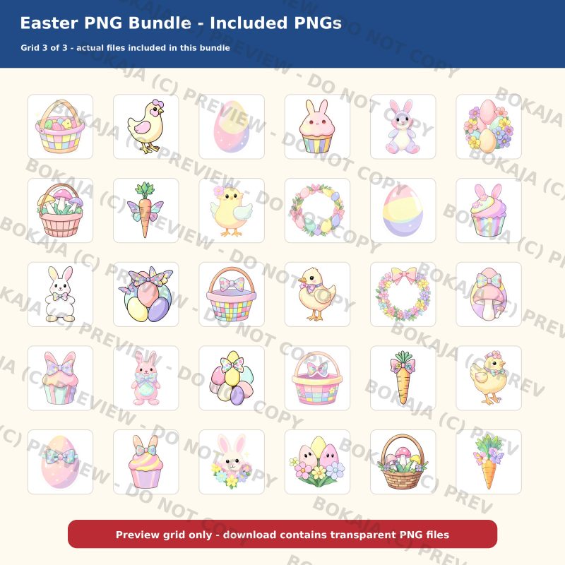 Easter PNG Bundle gallery image 4