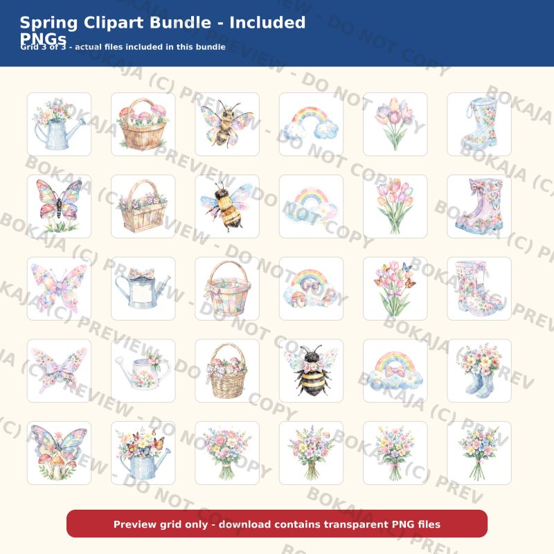Spring Clipart Bundle gallery image 4