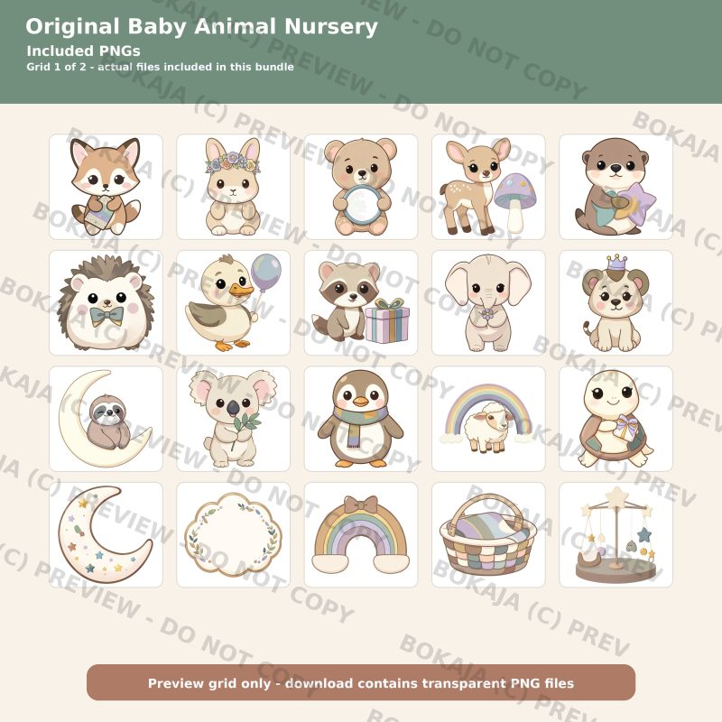 Quality V2 — Original Baby Animal Nursery image 2