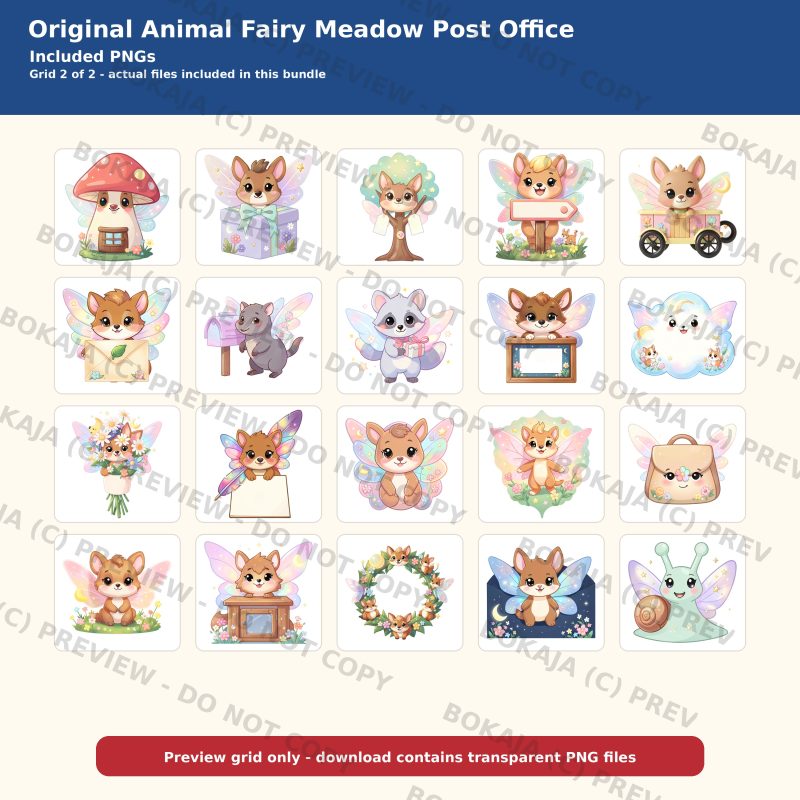 Quality V2 — Original Animal Fairy Meadow Post Office image 3