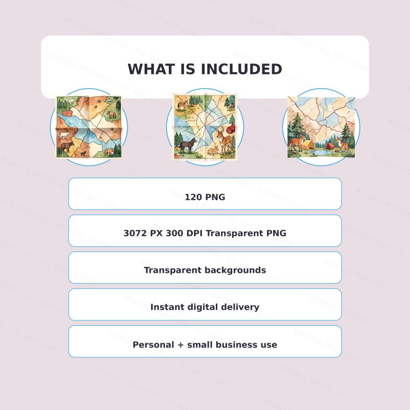 Kawaii Woodland Camping Club PNG Bundle image 6