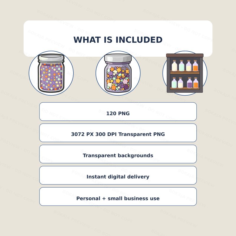 Cute Ghost Potion Café PNG Bundle image 6