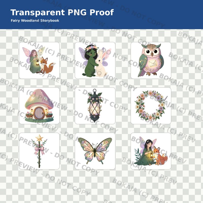 Fairy Woodland Storybook PNG Bundle - 40 Clipart Files image 4