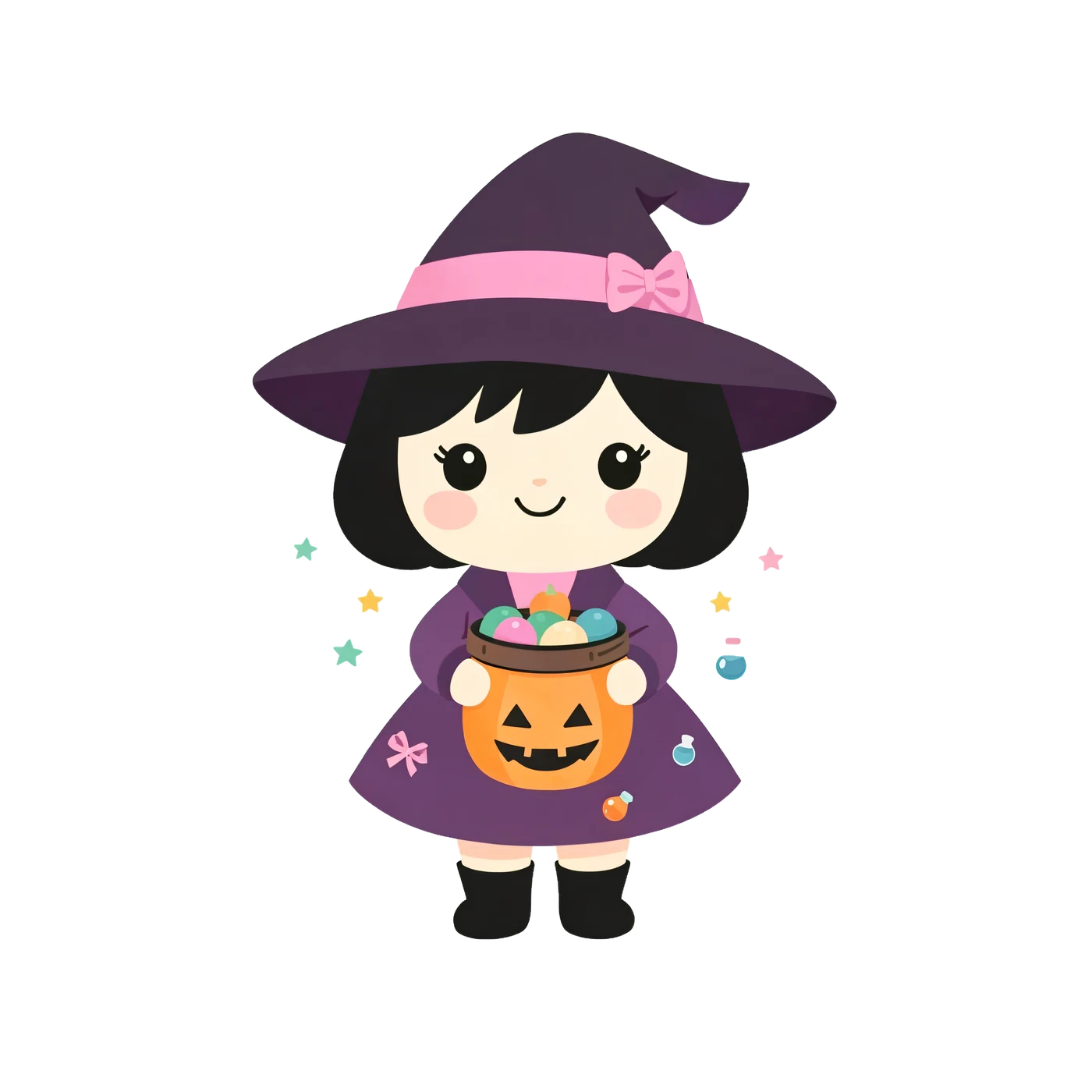 Chibi Halloween Party transparent PNG preview 1