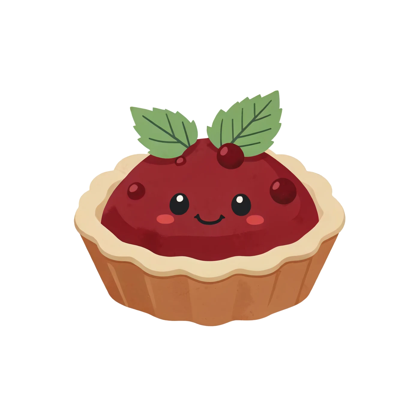 Cranberry Tart 02 transparent PNG from the free Christmas Fairy Gingerbread Workshop pack