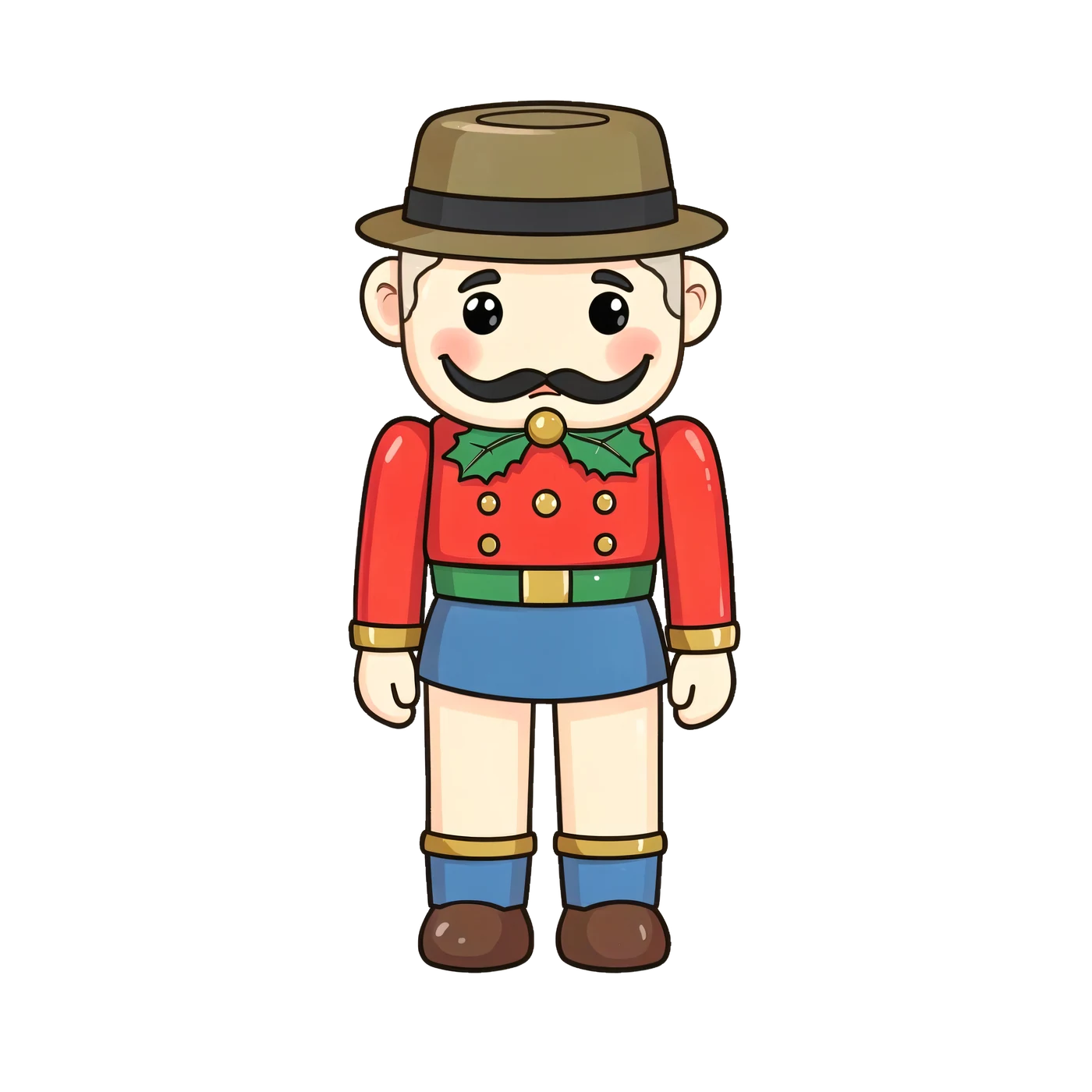 A Nutcracker Inspired Wooden Toy Without Uniform Insignia 02 transparent PNG from the free Christmas Toy Workshop pack