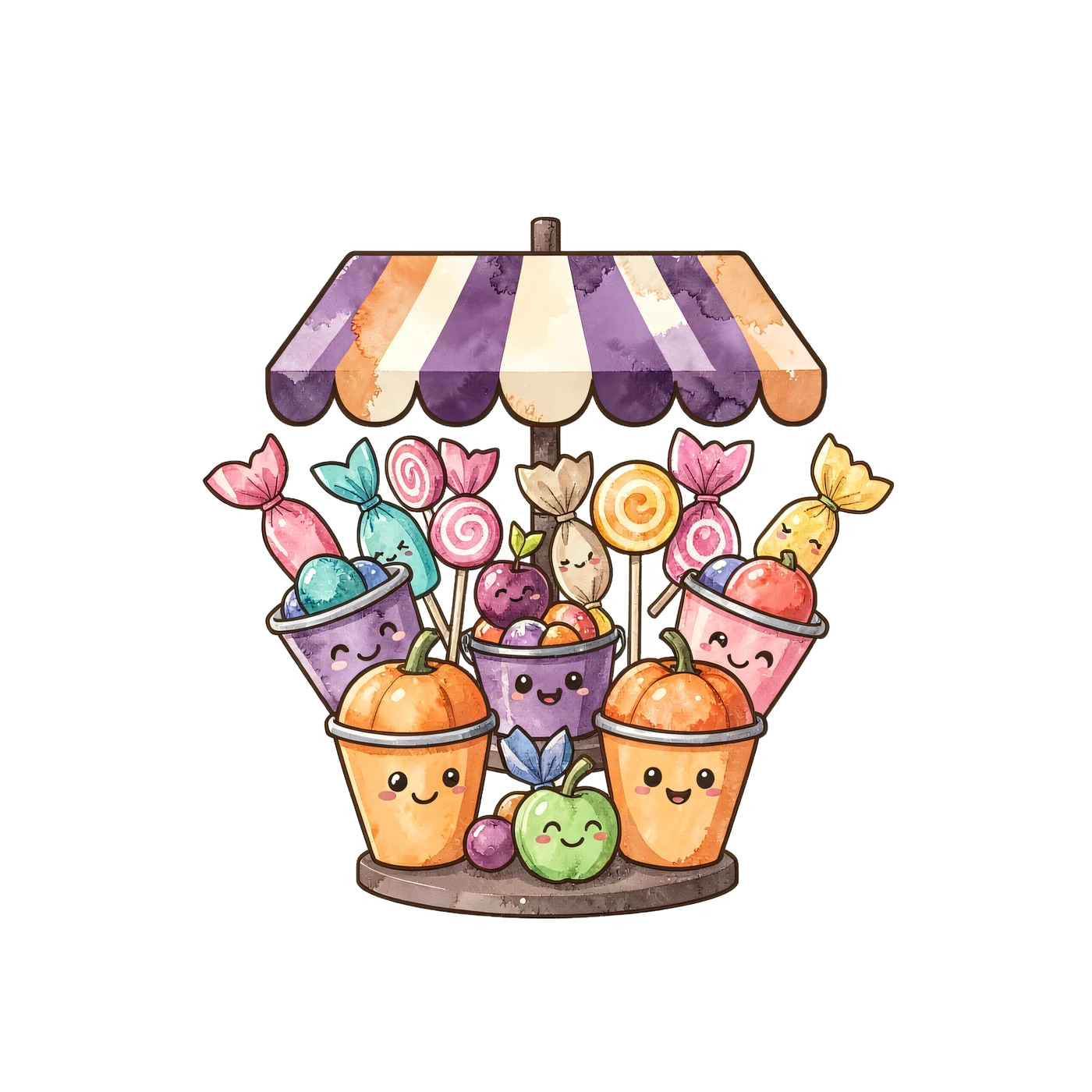 One Premium Kawaii Halloween Candy Shop Collection Centerpiece In Original Cute Trick Or Treat Candy Shop Collectio E33458Ba152F transparent PNG from the free Kawaii Halloween Candy Shop pack