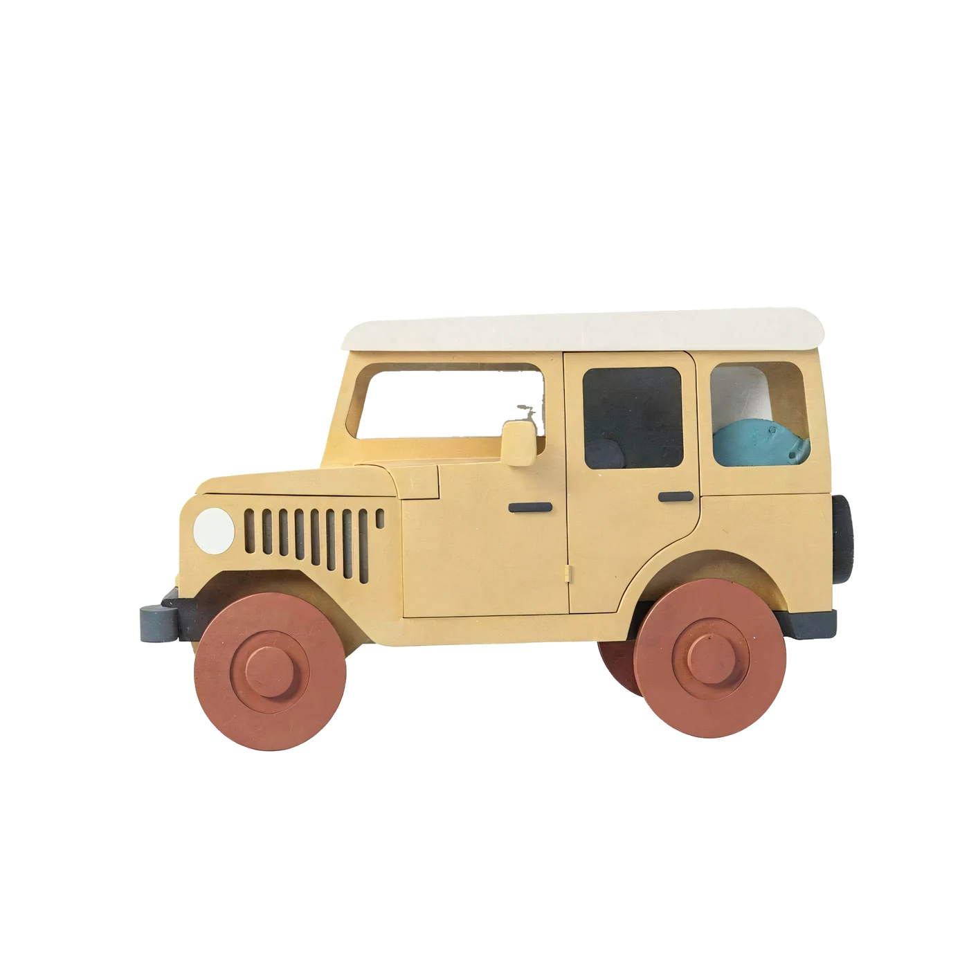 Un jeep de safari sin logotipo ni texto 01 en PNG transparente del pack gratuito Aventura de Animales de Safari Bebés