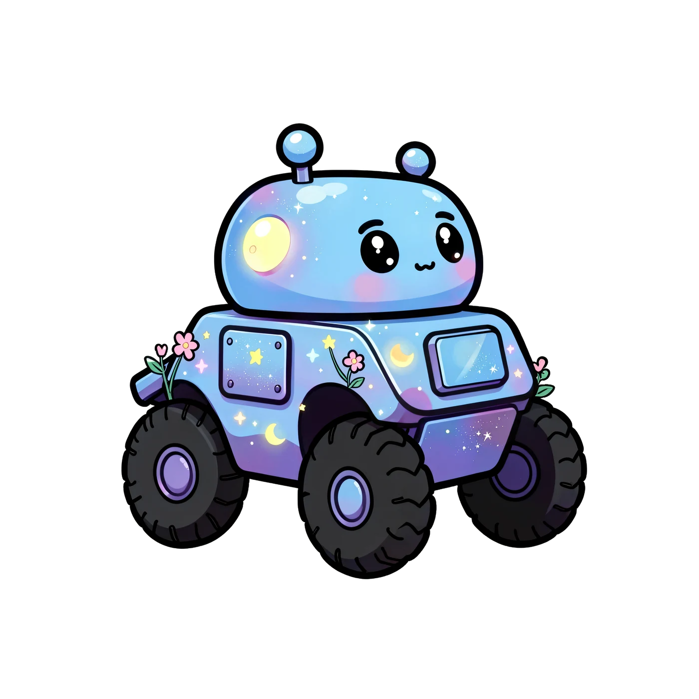 Friendly Moon Rover 02 transparent PNG from the free Space Explorer Science Club pack
