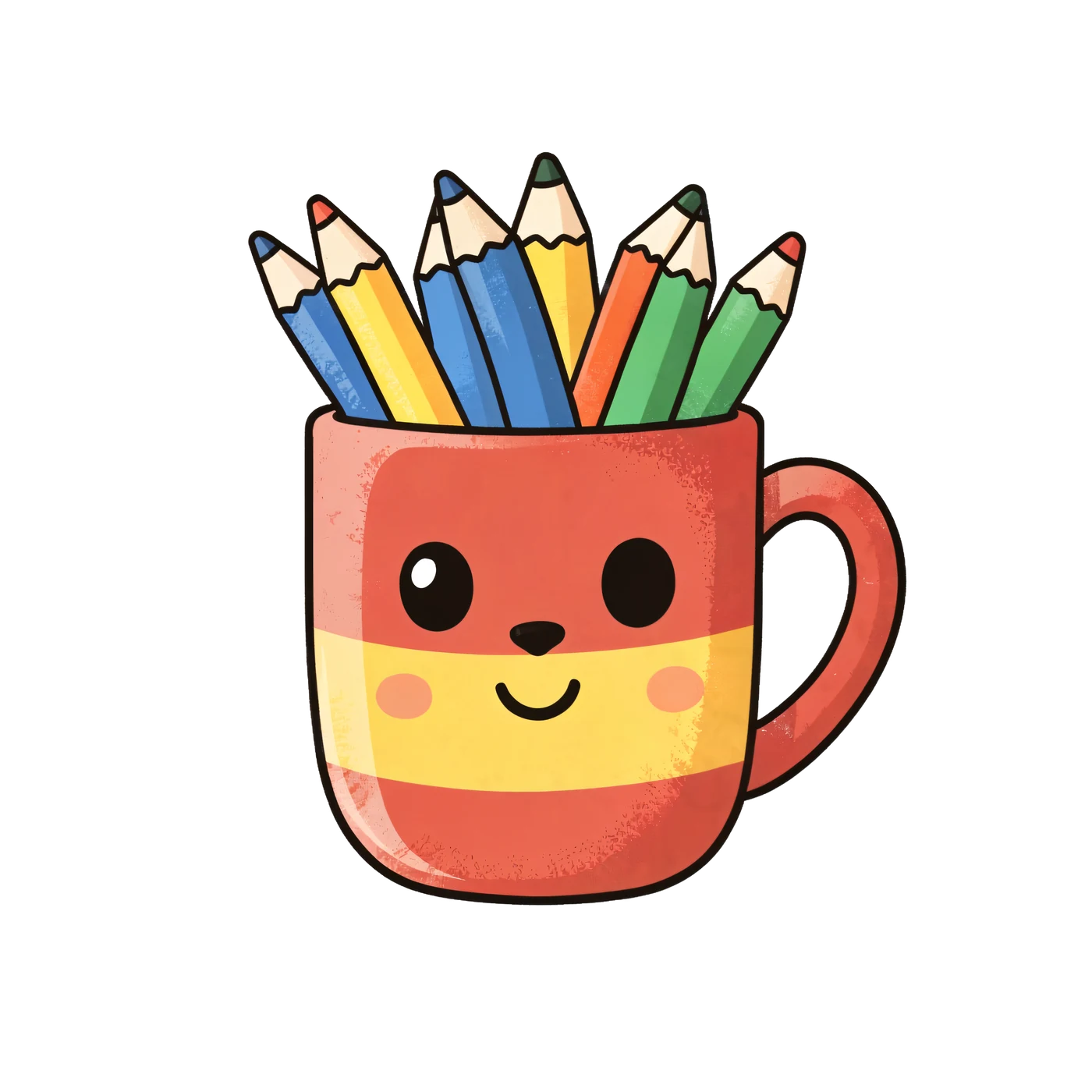 A Teacher Mug Filled With Pencils 02 transparent PNG from the free Teacher Classroom Helpers pack