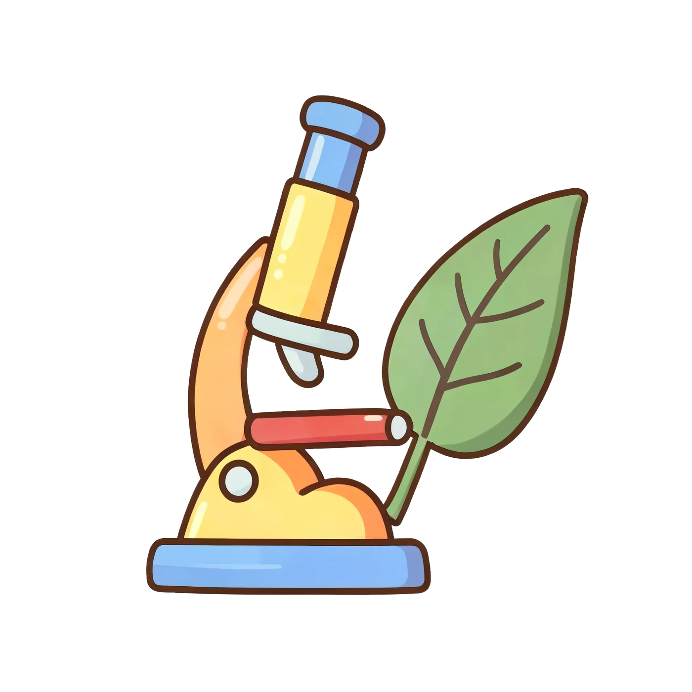 A Microscope Beside One Leaf 01 transparent PNG from the free Teacher Classroom Helpers pack