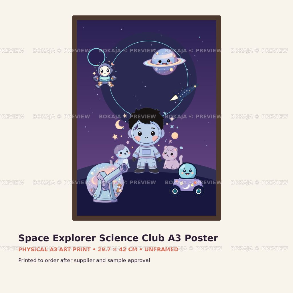 Space Explorer Science Club A3 Poster