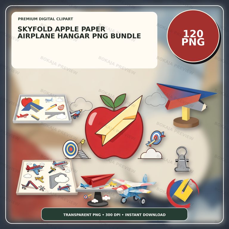 Skyfold Apple Paper Airplane Hangar PNG Bundle protected preview 1