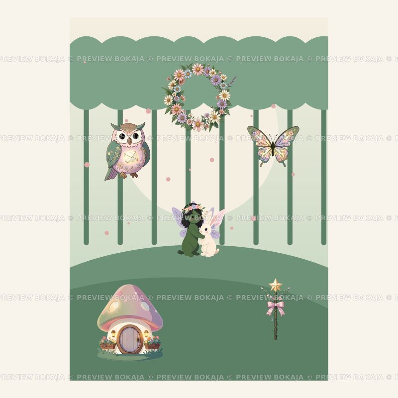 Woodland Friends Reading Circle A3 Poster image 2