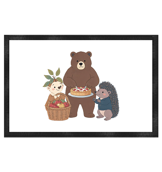 Woodland Apple Orchard Doormat 60×40 cm