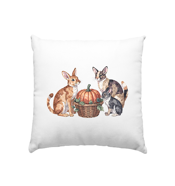 Floral Pumpkin Harvest Cushion 40×40 cm