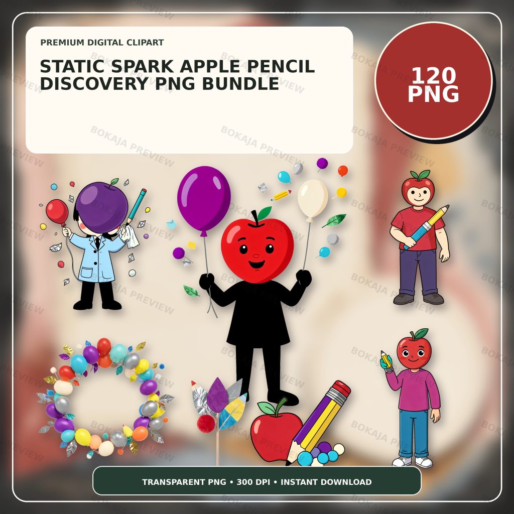 Static Spark Apple Pencil Discovery PNG Bundle